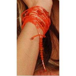 Sharon K Orange Bracelet w/ Orange Semiprecious Stones