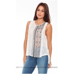 Parker NY Black & White Caroline Top