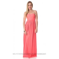 Parker NY Shock Pink Bayou Maxi Dress