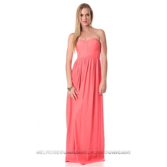 Parker NY Shock Pink Bayou Maxi Dress