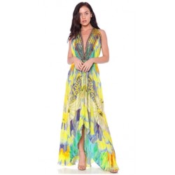 Parides Lemon Drop 'Parrot Macaw' 3 Way Dress