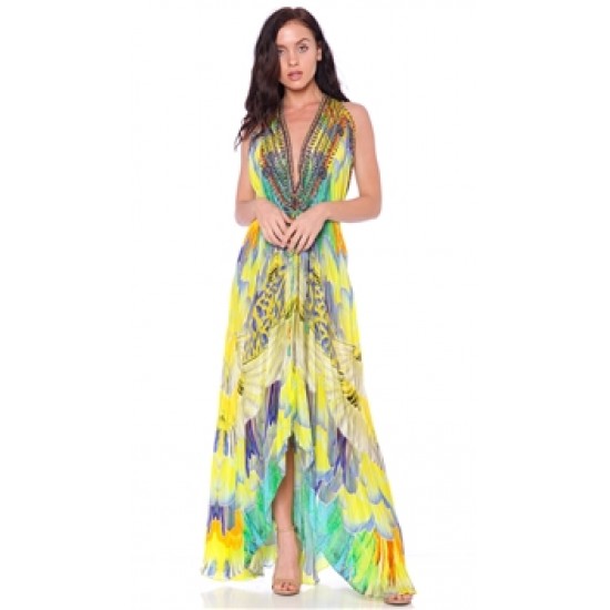 Parides Lemon Drop \'Parrot Macaw\' 3 Way Dress