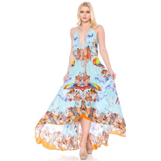 Parides Sunset \'Parrot\' 3 Ways To Style Long Dress