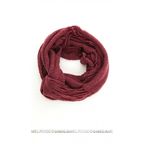 Paula Bianco Burgundy  Scarf