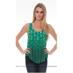 Lovers + Friends Green Late Night Top