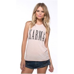 Spiritual Gangster Pink Karma Coachella Tank