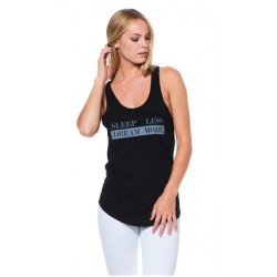 goodhYOUman Black Tracy Sleep 'Less Dream More' Tank Top