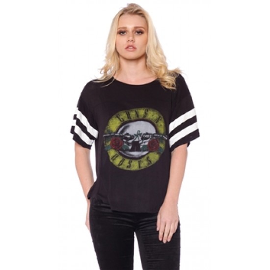 Daydreamer Black \'Vintage Guns N Roses\' Top