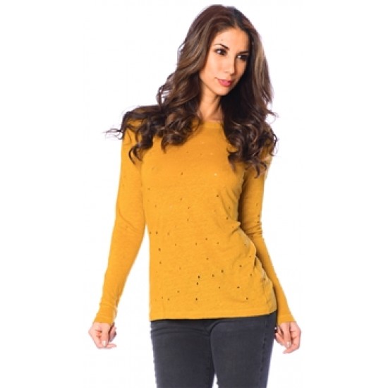 Iro Mustard Yellow Marvina T Shirt